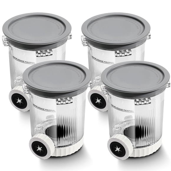 Contenedores para Máquina de Helados Psasrm Serie NC700 Paquete de 4 de 473 ml