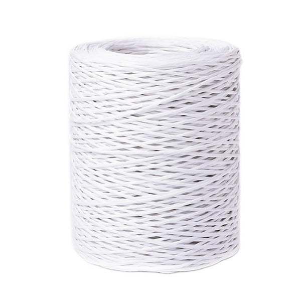 Rollo de 200 m de alambre para envolver flores de vino, hilo para manualidades, tallo para ramos blanco