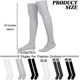 thumbnail image 2 of 6 Pairs Over Knee Thigh Socks Knee-High Warm Stocking Women Boot Sock Leg Warmer High Socks for Daily Wear, Cosplay, 2 of 4