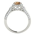 thumbnail image 4 of Aonejewelry 1.25 Ct. Ttw Diamond and Moragnite Ring In 14k White Gold, 4 of 4