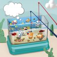 thumbnail image 2 of Artificial Mini Aquarium Electric Fish Tank Simulation Underwater World Magnetic Fishing Interactive Toys For Children, 2 of 6