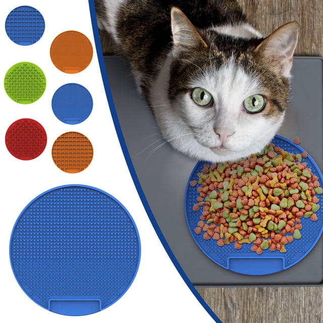 Xihbxyly Almohadilla de Alimentación para Mascotas, Diseño de Distracción para Lamido Lento, Alivia El Estrés de Los Perros, Material Apto para Uso Alimentario, Eficaz para Visitas Al Veterinario, Ba