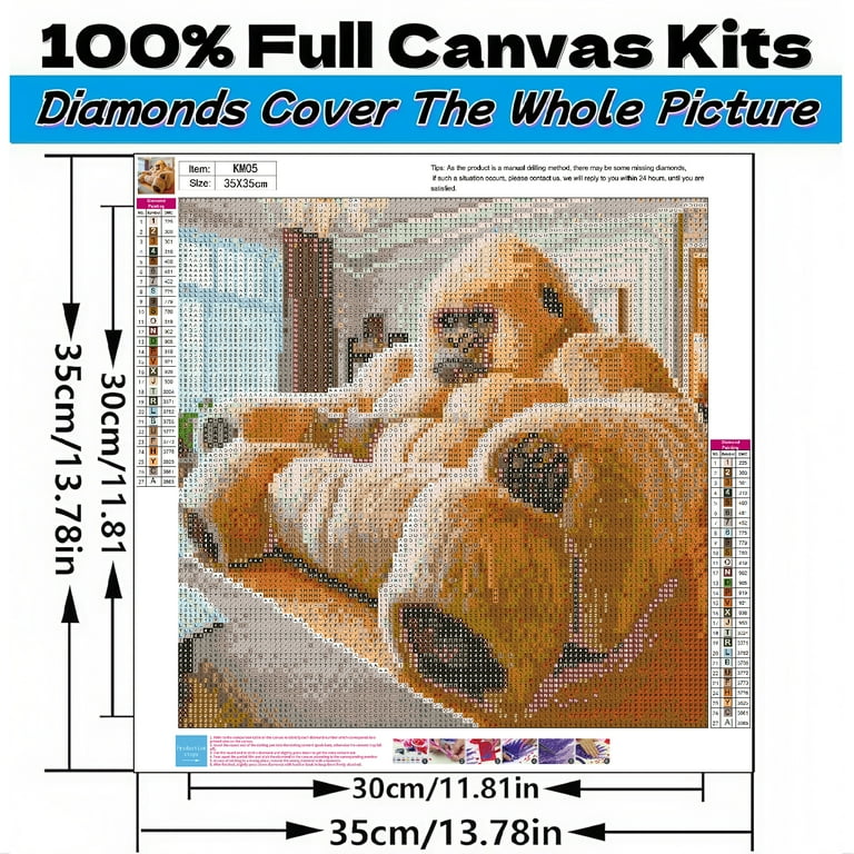 Diamond Art Painting Kits for Adults,Gorilla Sofa 5D Diamond Painting Dots Art Kits for Adults Beginner, DIY Full Round Gem Crystal Art Paint by Diamond, Home Wall Decor 14x 14 in
