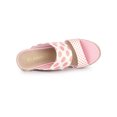 thumbnail image 4 of BLISSFUL STEP Women's Polka Dots Platform Espadrille Wedge Heels Sandals, 4 of 7