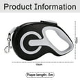 thumbnail image 2 of Dog Leash Retractable, Dog Leash Long for Medium Large Breed Dogs, Break & Dog Leads for Training Running(Black) - 5m, 2 of 5