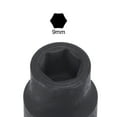 thumbnail image 3 of Uxcell 3/8" Drive by 9mm 6-Point Impact Shallow Socket, CR-MO Metric Sizes 2 Pack, 3 of 5