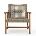 thumbnail image 3 of Afuera Living Modern / Contemporary Outdoor Mid Century Grey Club Chairs Natural, 3 of 22