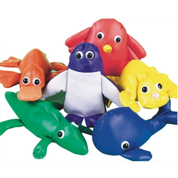 S&S Worldwide Spectrum Beanbag Animal Set,Assorted