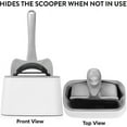 thumbnail image 4 of CatGuru Premium Cat Litter Scoop Holder, Scooper Caddy, Scoop Stand Pairs with Any Cat Litter Box and Fits Most Cat Litter Scoops (White), 4 of 6