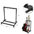 thumbnail image 2 of Multi Guitar Stand Rack with Folding Design, Holds up to 4 Electric or Acoustic Guitars, 2 of 17