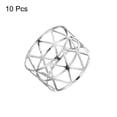 thumbnail image 3 of 12 piezas de anillos de servilleta de metal en forma de triángulo para cenas, 3 of 6