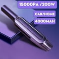 thumbnail image 3 of Wet Dry Dual-use Car Vacuum Cleaner Cordless Handheld Vacuum Powerful Cyclone Suction 15000Pa For Desktop Home Car 4000mAh, 3 of 11