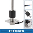 thumbnail image 4 of Unique Bargains Fuel Sending Unit and Gauge Kit 7.48" Length Boat Fuel Sending Unit Marine Fuel Sender Unit Metal Silver Tone White 1 Set 240-33 Ohm, 4 of 6