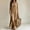 Khaki, variant on Women Fall Winter Velvet Round Neck Maxi Dress Long Sleeve Loose Solid Chic Elegant Casual Everyday Purple XL(XL)