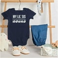 thumbnail image 3 of Little Sis Rocks Older Big Sister Romper Boys or Girls Infant Baby Brisco Brands 12M, 3 of 6