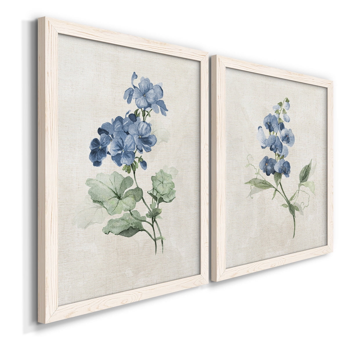 Farmhouse Periwinkle I - Premium Framed Canvas 2 Piece Set - Ready to Hang