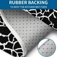 thumbnail image 4 of Black and White Giraffe Pattern Bathroom Rugs Sets 3 Piece,Toilet Cover Set,Absorbent Non Slip Bathroom Mats Sets with U-Shaped Contour Rug Toilet Rug Set, 4 of 5