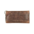 thumbnail image 5 of CTM  Crazy Horse Leather RFID Long Trifold Chain Wallet (Men), 5 of 5