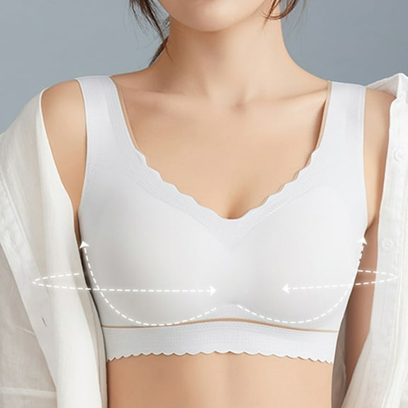 Viikei Women Bras Plus Size Womens Bras Clearance Bras for Women Top Bra Wire Free Underwears Base Vest Style Sports Lingerie