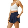 thumbnail image 5 of Women's Running Shorts Elastic High Waisted Athletic Workout Shorts with Pockets, 5 of 8