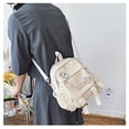 thumbnail image 5 of Cute Mini Backpacks with Accessories Aesthetic Mini Backpack for Teens Kawaii Small Backpack (White,With-Accessories), 5 of 5