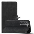 thumbnail image 4 of Allytechgroup Wallet Phone Case for Samsung Galaxy S21 with Credit Card Slot, PU Leather Slim Lightweight Flip Case with Lanyard Shockproof Protective Bumper for Women Girls, Black, 4 of 10