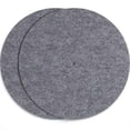 thumbnail image 1 of Homoyoyo 2 Pcs Felt Vinyl Mat Grey Turntable Mat Prevents Debris Buildup For Music Lovers, 1 of 6
