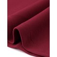 thumbnail image 7 of DARING DIVA Women's Midi Fishtail Dress Long Sleeve Stand Neck Work Dress XS Wine Red, 7 of 7