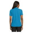 thumbnail image 2 of Port Authority Women's Short Sleeve Silk Touch Classic Polo Shirt Turquoise 6X-Large, 2 of 4