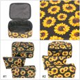 thumbnail image 3 of 3PCS Daisy Makeup Bags Portable Cosmetic Organizer Pouches Travel Toiletry Bags, 3 of 10