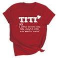 thumbnail image 2 of AOOCHASLIY Independence Day Womens Summer T-Shirt Funny Graphic Short Sleeve Shirts Letter Print Tops Blouses, 2 of 3