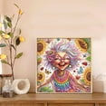 thumbnail image 6 of 5D DIY diamond art painting kit, sunflower happy old man special shape diamond canvas, namely can relieve stress relaxation and can be used for home wall decoration, 6 of 7