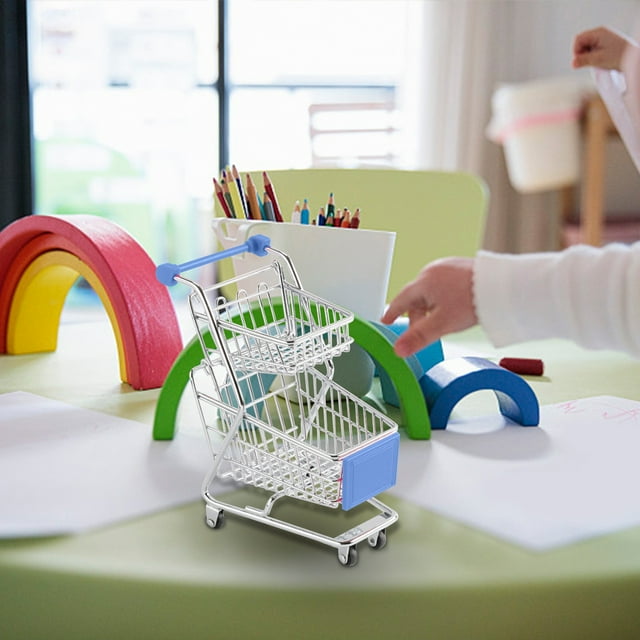 Panier d'Achat avec Roues Enfants Supermarché Mini Panier d'Achat Mini Panier d'Achat Mini Supermarché Panier d'Achat Jouet Panier d'Achat
