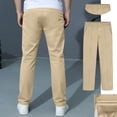 thumbnail image 4 of School Uniform For Boys Fit Stretch Pants With Pockets Straight Pants Beige School Pants For Boys Back To School Outfits For Boys Preppy Clothes 13-14 Years, 4 of 5
