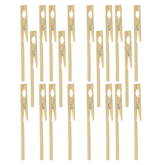 20pcs Wooden Test Tube Holder Clamps for Laboratory Use School Science Experiments and Industrial Testing Tools