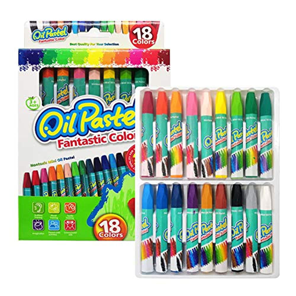 AIFFERA Oil Pastels,Washable Drawing Crayons 36 Colors Oil Pastels Set for Kids,Students,Junior Artist Nontoxic Oil Pastels Art School Supplies Smooth Bending Drawing Supplies