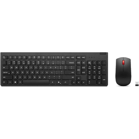 Lenovo Essential Wireless Keyboard & Mouse Combo Gen 2, 2.4 GHz Wireless Nano USB, Full Size AmCombo Gen 2, 2.4 GHz Wireless Nano USB, Full Size Am