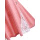 thumbnail image 4 of Más el tamaño de encaje Insertar Mock botón camiseta Rosegal Camisetas tallas grandes, 4 of 5