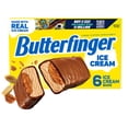 thumbnail image 3 of Butterfinger Ice Cream Bars with Crispety, Crunchety Layer & Chocolatey Coating, 6 pack, Frozen Dessert, 3 of 12