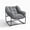 Gray, variant on Wisykoke Outdoor Papasan Chair, Oversized Egg-Shaped Papasan Chairs with Cushion, Indoor & Outdoor, 330 LBS Capacity, Patio Chair for Garden, Living Room