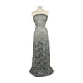 thumbnail image 2 of Zelouf Olivia Floral Glitter Lace  , Sewing, DIY, Crafts Fabric by the Yard, Navy/cream, 5 Yard, 2 of 3