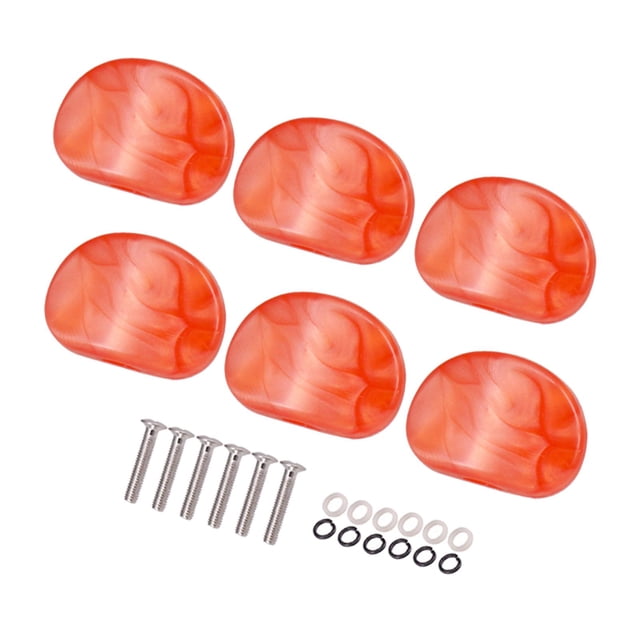 Tachiuwa Tuner Buttons Guitar Tuner Peg Buttons Replacement Buttons Tip Tuning Key Button Red