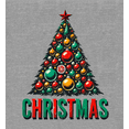 thumbnail image 2 of Christmas Tree Adult Heather Gray Crew Neck Short Sleeve Tee-Medium, 2 of 2