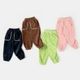 thumbnail image 4 of Esaierr Kids Toddler Boys Girls Sweat Pants for 2-10T Plush Fleece Jogger Pants Baby Solid Color Sweatpants Winter Thickened Long Pants Casual Bottoms, 4 of 9
