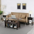 thumbnail image 4 of Coffee Table, 41in Lift Top Coffee Table with Storage Hidden Compartment & Shelf, Pop Up Coffee Table for Living Room, Espresso, 4 of 20