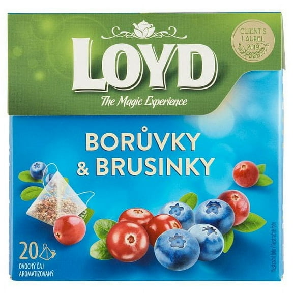LOYD tea BLUEBERRY CRANBERRY fruit tea 20 tea bags /1 box