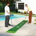 thumbnail image 2 of Gymax Golf Game Set 11 FT Putting Green Mat w/ 2 Adjustable Putters 6 Balls, 2 of 10