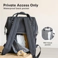 thumbnail image 5 of KeaBabies Mochila para pañales de bebé – Bolsa de bebé para niños, niñas, mochila impermeable multifunción para bebé, bolsas de pañales grandes para bebé niña, bebé niño, bolsa de pañales de viaje con, 5 of 5