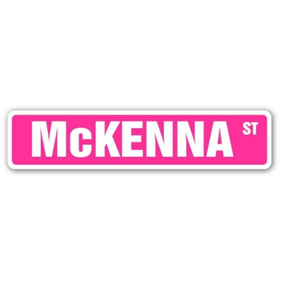 McKENNA Street Sign Childrens Name Room Sign | Indoor/Outdoor |  18" Wide