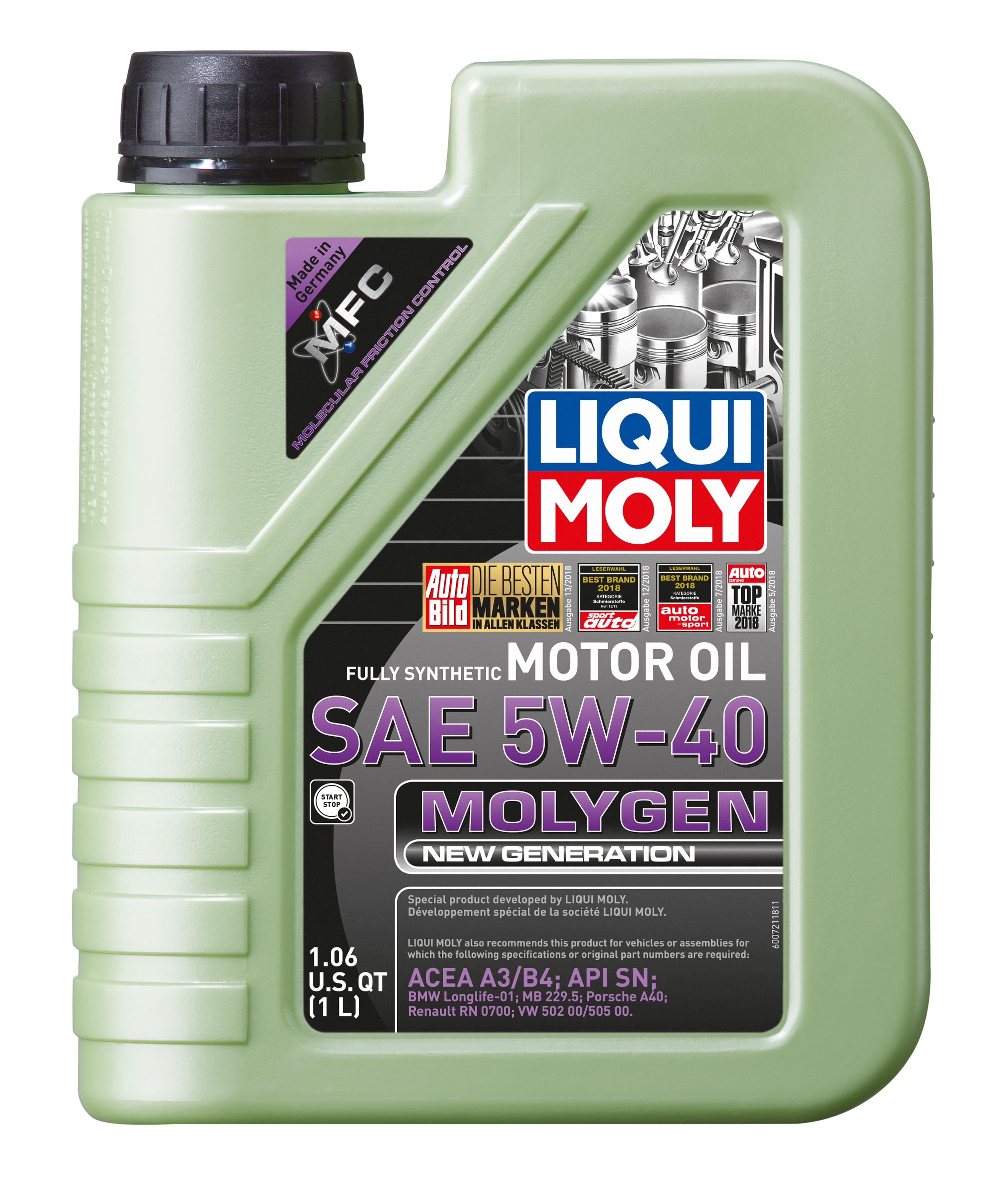 LIQUI MOLY MOLYGEN NEW GENERATION 5W-40 1 L | Walmart Canada